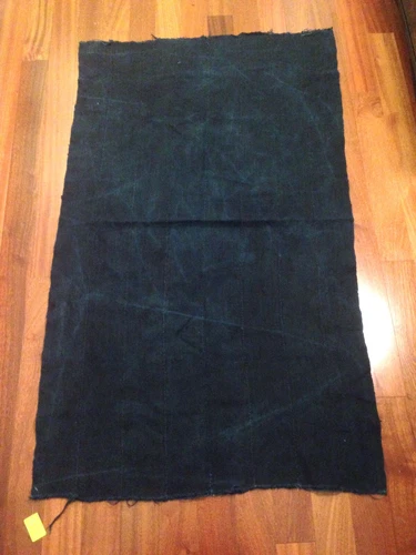 Vintage Indigo MUDCLOTH THROW Blanket- Fabric-32"x 54-E
