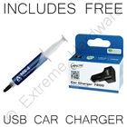 Arctic Cooling MX-4 8g Thermal Compound Paste Artic No Silver + USB Car Charger