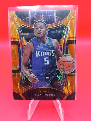 DE'AARON FOX 2023-24 SELECT BASKETBALL #352 ORANGE FLASH MEZZANINE