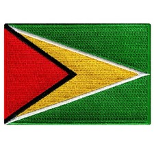 GUYANA FLAG PATCH SOUVENIR EMBLEM BANNER SOUTH AMERICA embroidered iron-