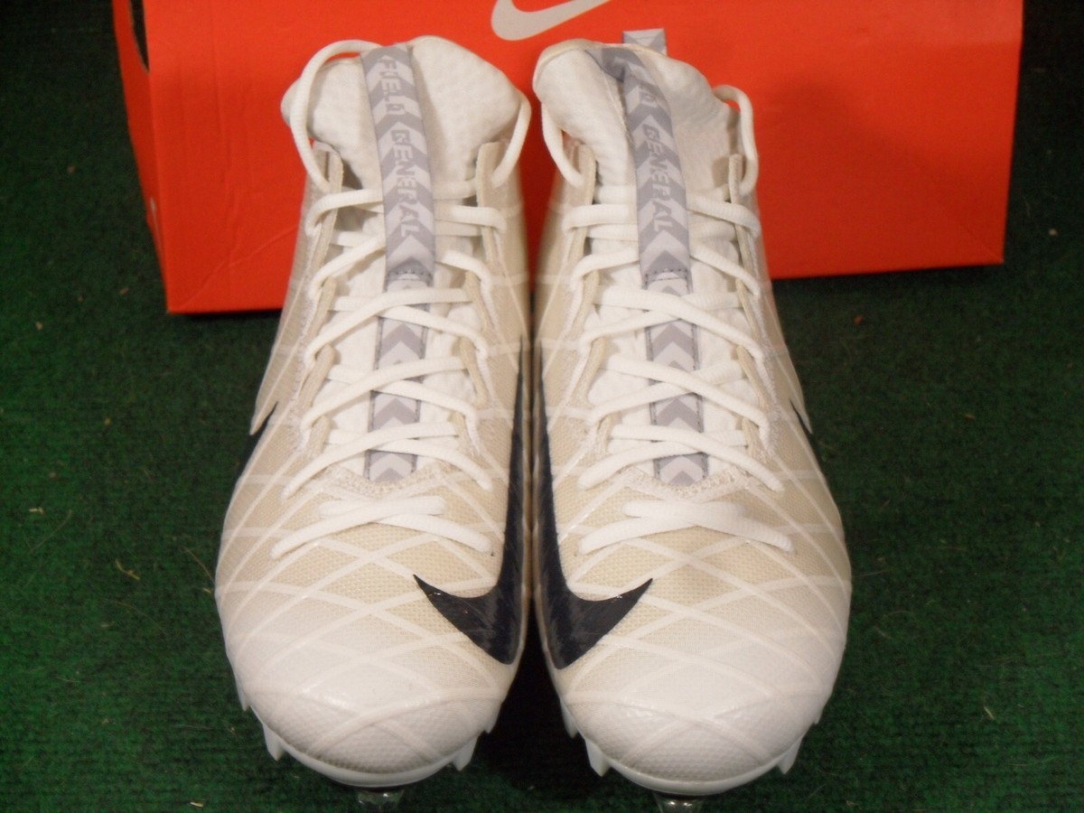 New Mens Nike Field General Elite 3 D Mid Football Cleats White