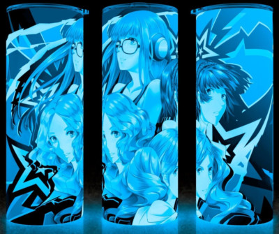 Glow in the Dark Persona 5 Ann - Makoto - Futaba - Haru Gaming Cup Mug Tumbler