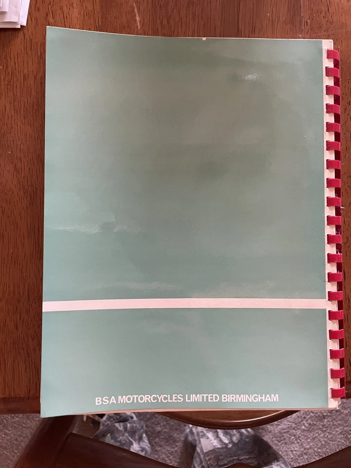 BSA Vintage Motorcycle Workshop Manual And BSA Advertisement Foldout - Image 2 of 4