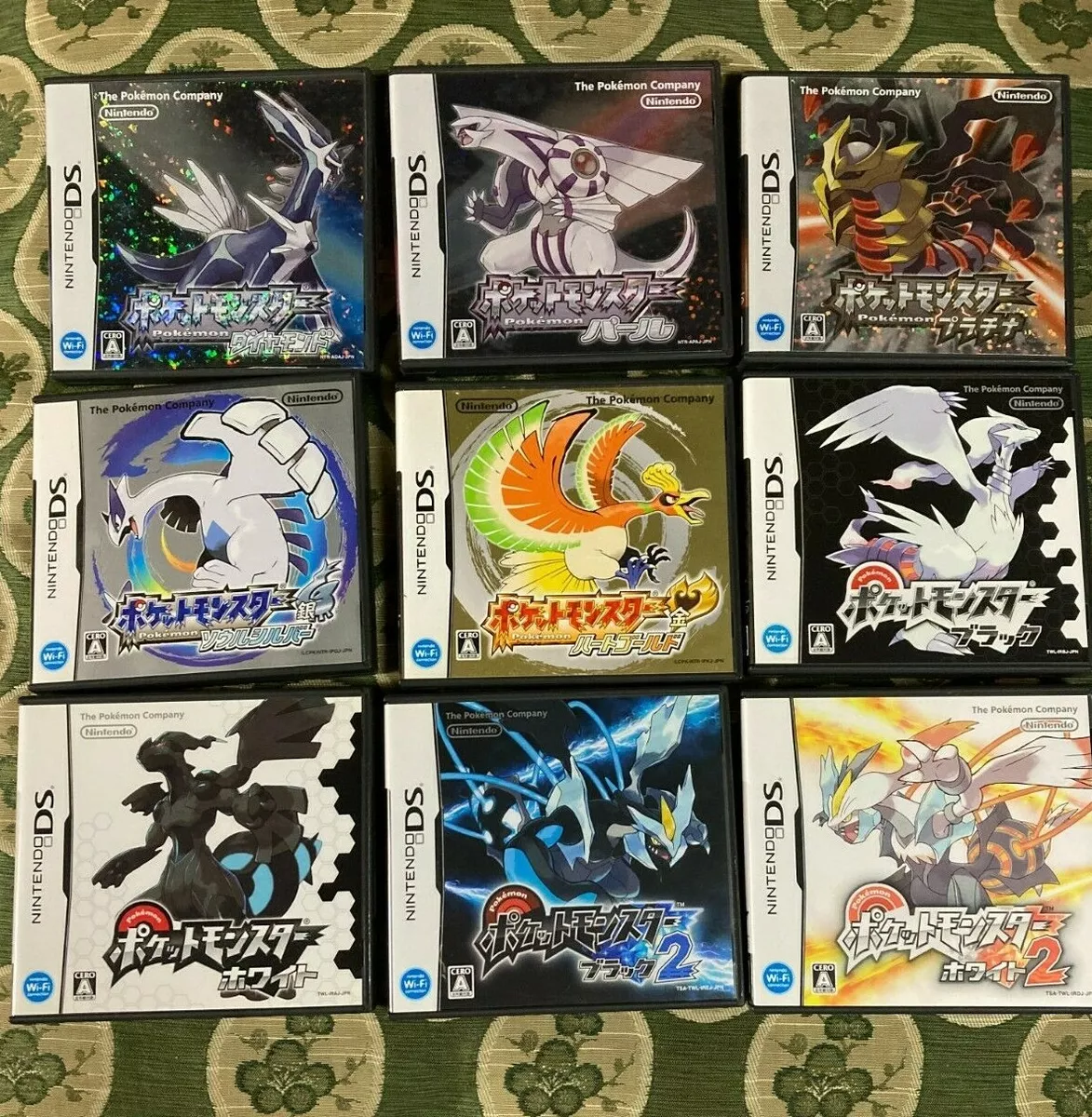 Pokemon Black 1 2 White 1 2 Gold Silver Platinum Diamond Pearl Nintendo DS  Japan