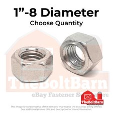 1"-8 316 Stainless Steel Finished Hex Nuts Pick Quantity 