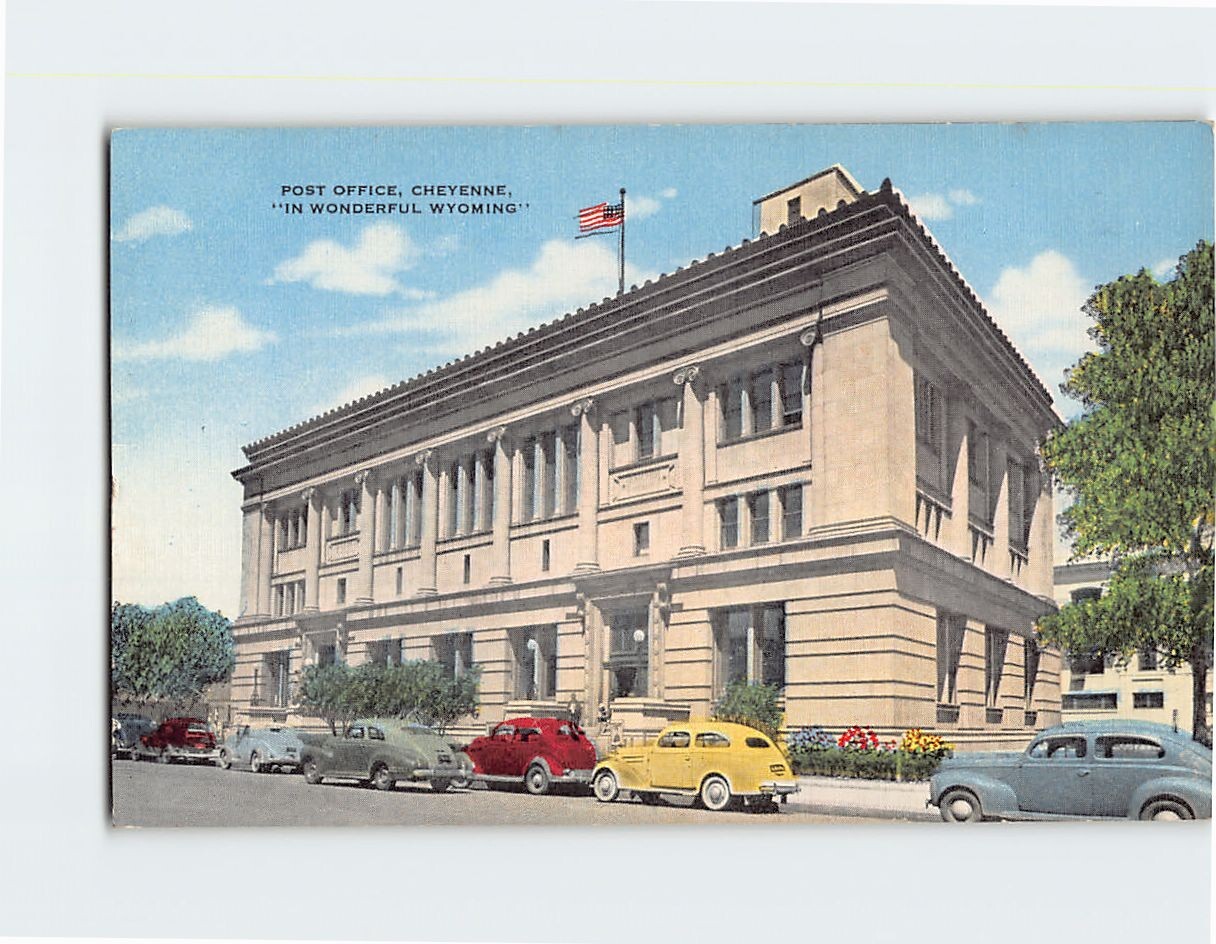 Postcard Post Office Cheyenne Wyoming USA eBay