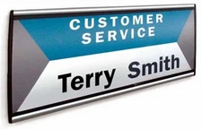 Advantus People Pointer Customizable Wall Sign 8"x4" Aluminum base AVT75390