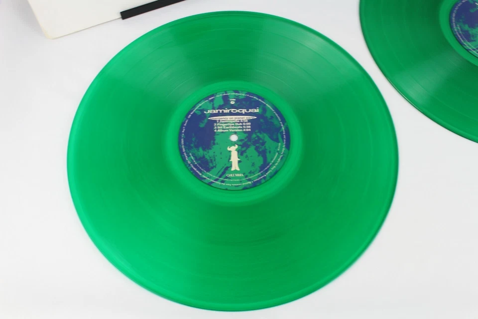 2 JAMIROQUAI PROMO "EMERGENCY ON PLANET EARTH" 12" GREEN VINYL RECORD ACID JAZZ  - Image 4 of 4