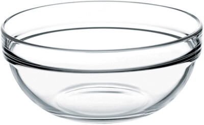 6x STAPELSCHALE 17 cm  Glas Schale Glasschale Salatschale Glasschüssel Schüssel
