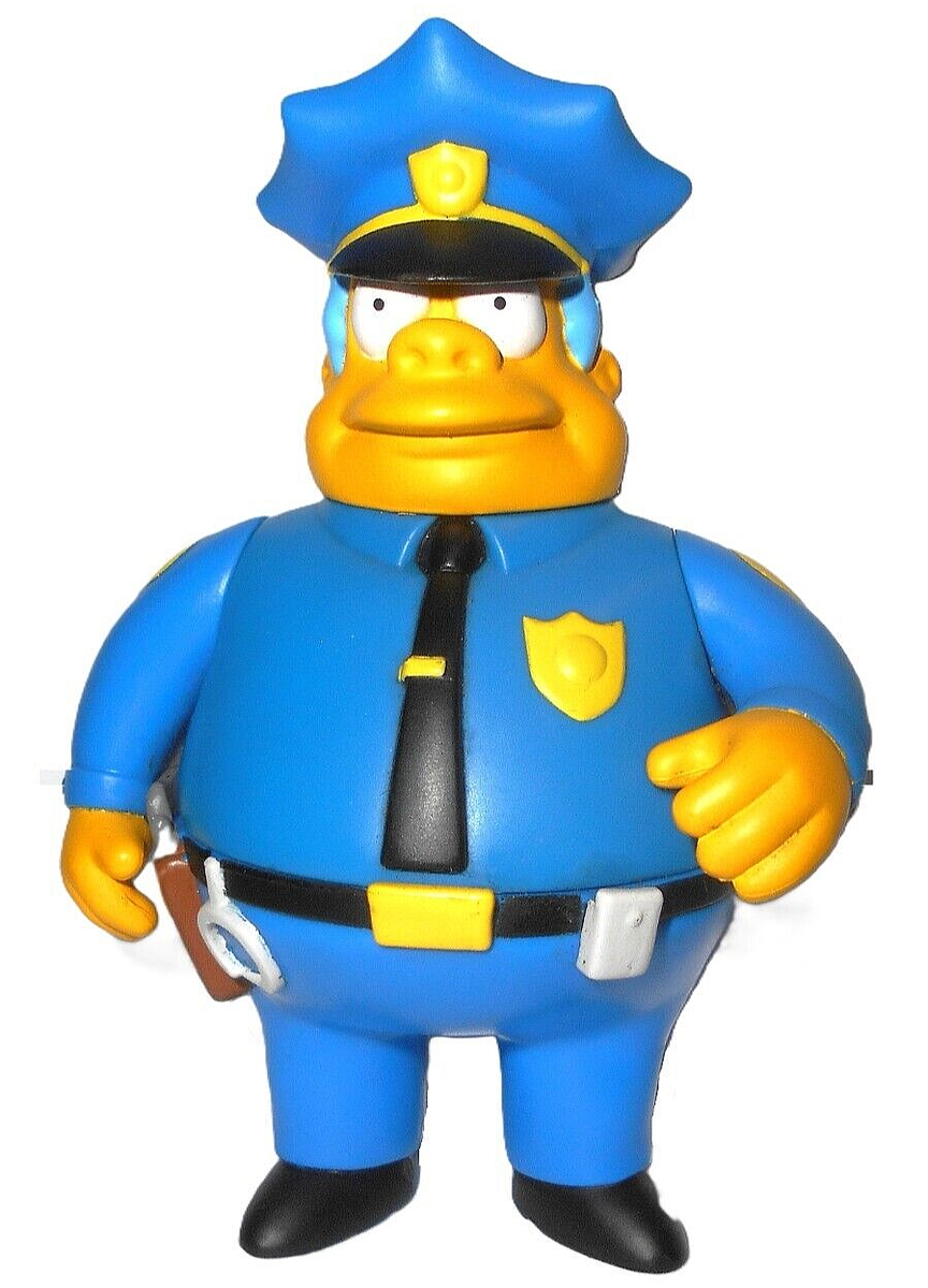 2000 playmates CHIEF WIGGUM 2000 The SIMPSONS World of Springfield