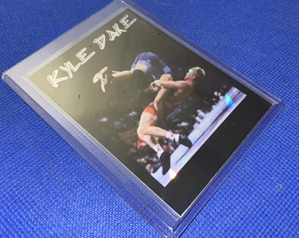 Kyle Dake USA Olympic NCAA Wrestling Handmade Custom Refractor Card - Image 2 of 4