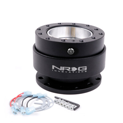 Black NRG Style Gen2.0 Quick Release Hub Snap of Steering Wheel Boss Kit