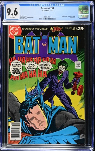 Batman #294 [1977] - CGC 9.6 - WHITE - High Grade Joker Cover | eBay