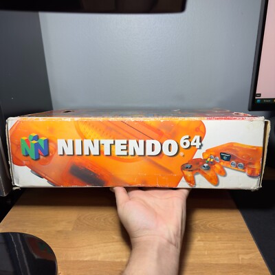 Nintendo 64 N64 Funtastic Fire Orange Console With Box Tested NUS