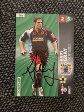 ANDY GRAY - BURNLEY FC FOOTBALL SIGNED PANNINI CHAMPIONSHIP CARD