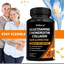 Glucosamine Chondroitin Capsules - Healthy Joint,Cartilage & Digestive Support