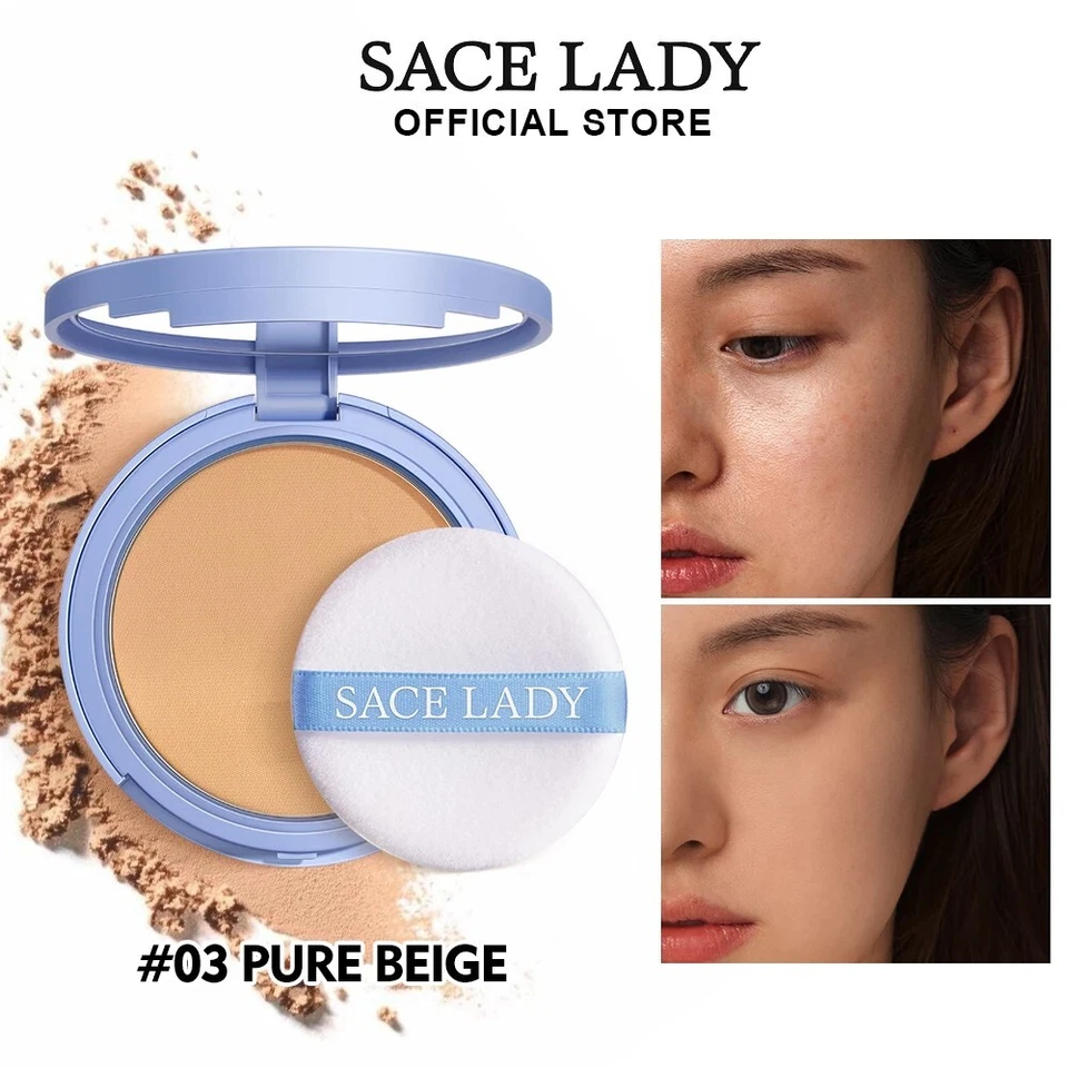 0SACE LADY Oil-control Compact Powder Foundation Waterproof Matte Face Powder Be - Image 3 of 3