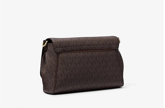 medium logo and leather convertible crossbody bag