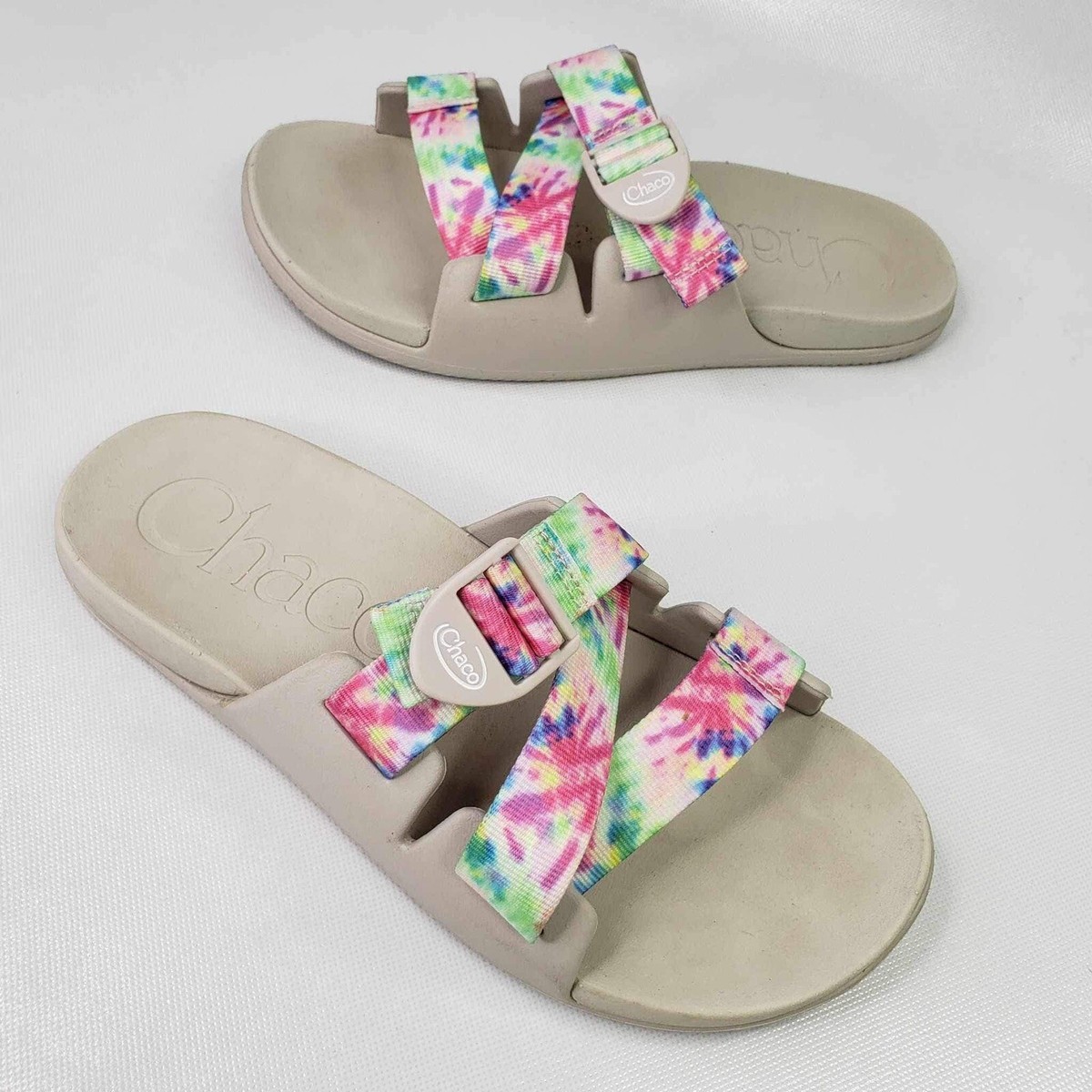 Chaco Tie-Dye Sandals Chaco Colorful Tie-Dye Sandals 8 (38.5) | Mercari main image 4