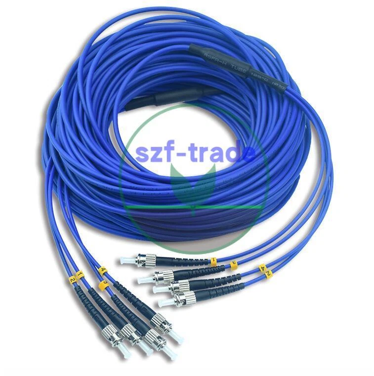 15M st-St UPC 4 Coeurs Blindé Fibre Brassage Cordon Sm 4 Strand Câble de Optique - Photo 1/1