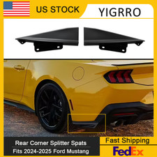 For Ford Mustang 2024-2025 Ebgtdh Rear Side Corner Splitter Aprons Gloss Black
