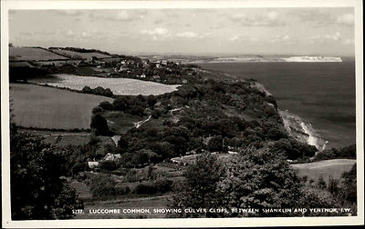 Luccombe Common Isle of Wight s/w AK ~1950/60 Culver Cliffs Shanklin and Ventnor