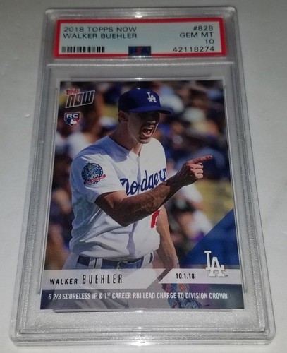 2018 Topps Now 828 Walker Buehler