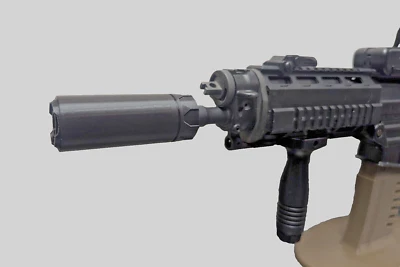 SIZABLEDESIGNS Airsoft 14mm CCW Barrel Extension, AEG, GBB, Black, Toy, Accessory, Tactical