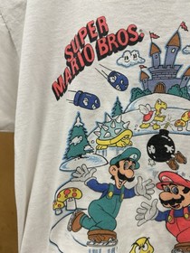 RARE VTG 1989 Super Mario Bros Ice Capades Promo T Shirt Youth Large 14-16 NES