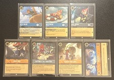 Disney Lorcana Zootopia Theme 7 Card Lot Nick Wilde/Search For Clues/Zootopia