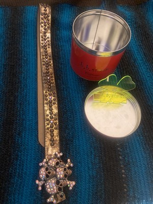 Preowned BB Simon Belt  Golden Cranium 