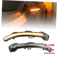 2pcs Dynamic Side Mirror Indicator Turn Signal Light Sequential Blink Yellow
