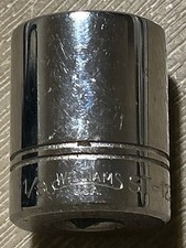Vintage Williams 1-18 Shallow Socket 12 Drive 12 Point St-1236-usa-nos