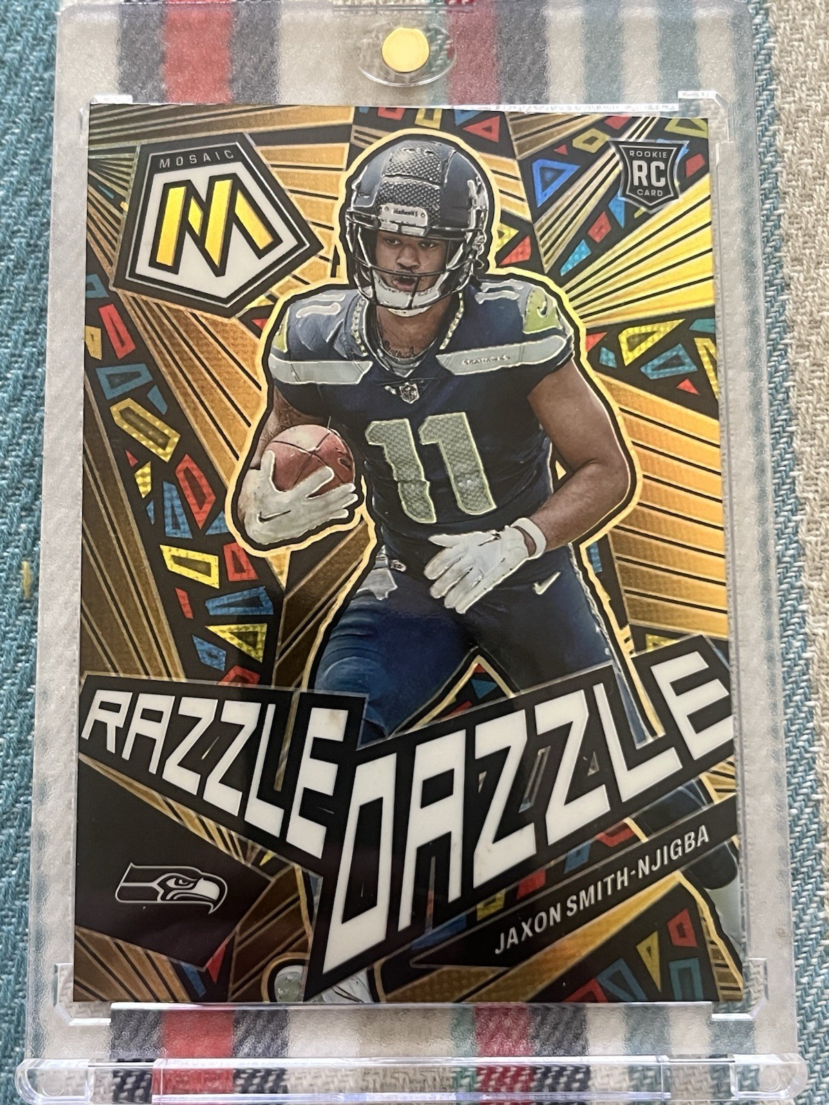 Jaxon Smith-Njigba 2023 Mosaic #RD-27 Razzle Dazzle /(SSP) Price