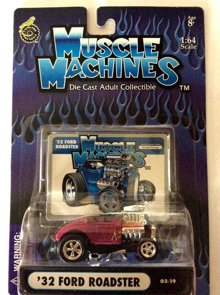 Muscle Machines 1932 Ford Roadster 1/64 DIECAST -- 32 STREETROD BLOWER - - Image 2 of 2