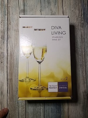 Diva Living Sparkling Wine Set Of Two Schott Zwiesel Triton Project Lead Free 