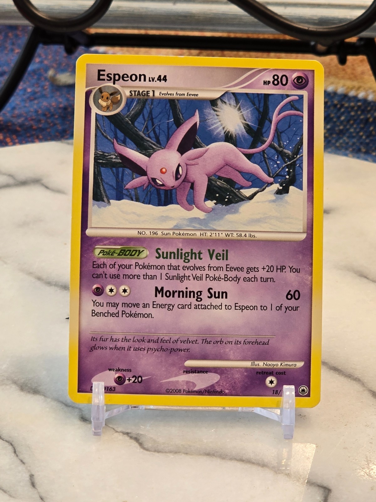 Pokemon TCG Espeon 18/100 Majestic Dawn Regular MP