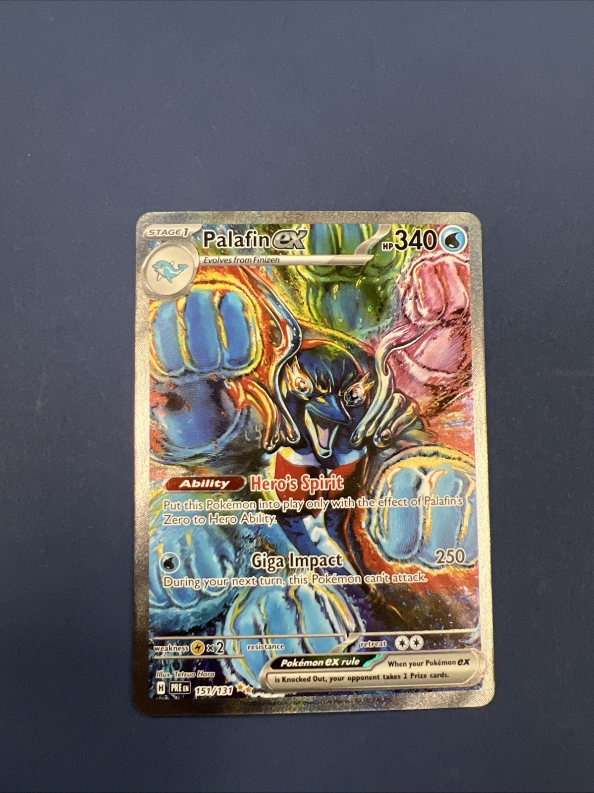 Palafin ex 151/131 Sv: Prismatic Evolutions Holo Pokemon Card