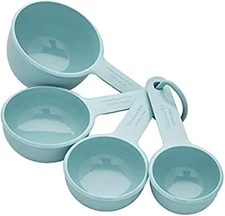 Kitchenaid Measuring Cups, Set of 4, Aqua Sky
