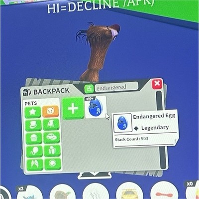 Adopt Me endangered egg X300