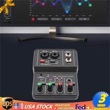 2-channel Mini Audio DJ Mixer Console, Professional Controller Sound Mixer USB