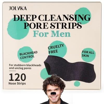 Blackhead Remover Pore Strips For Men, (120 Strips) Deep Cleansing Nose Strip...