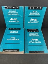 2001 Jeep Wrangler Service Power Train Chassis Body Manuals