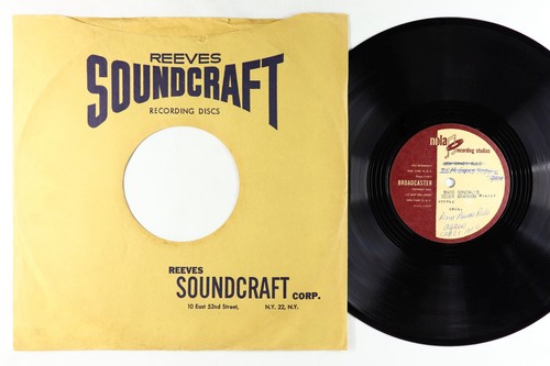 Jazz Baseball Acetate 78 - Babs Gonzales - Dem Bums Ride Again - Nola