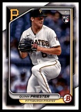 Quinn Priester 2024 Bowman #67 Pirates MLB READ FREE SHIPPING AutographDen