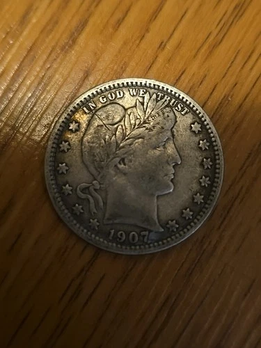 1907 O Barber Quarter F/VF Silver