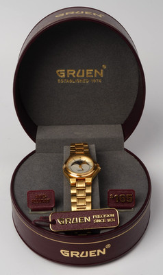 NWT Vintage Women's Ladies Gruen Precision Moonphase Calendar Watch GR2647