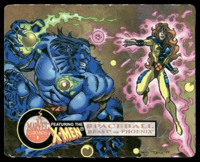 RARE Beast vs. Phoenix PROMO 1996 Nerds X-Men #4 Marvel Games Spaceball