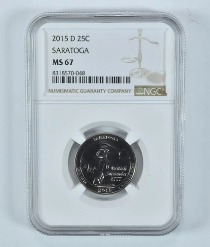 2015-D Washington Quarter Saratoga America The Beautiful MS67 NGC *9651