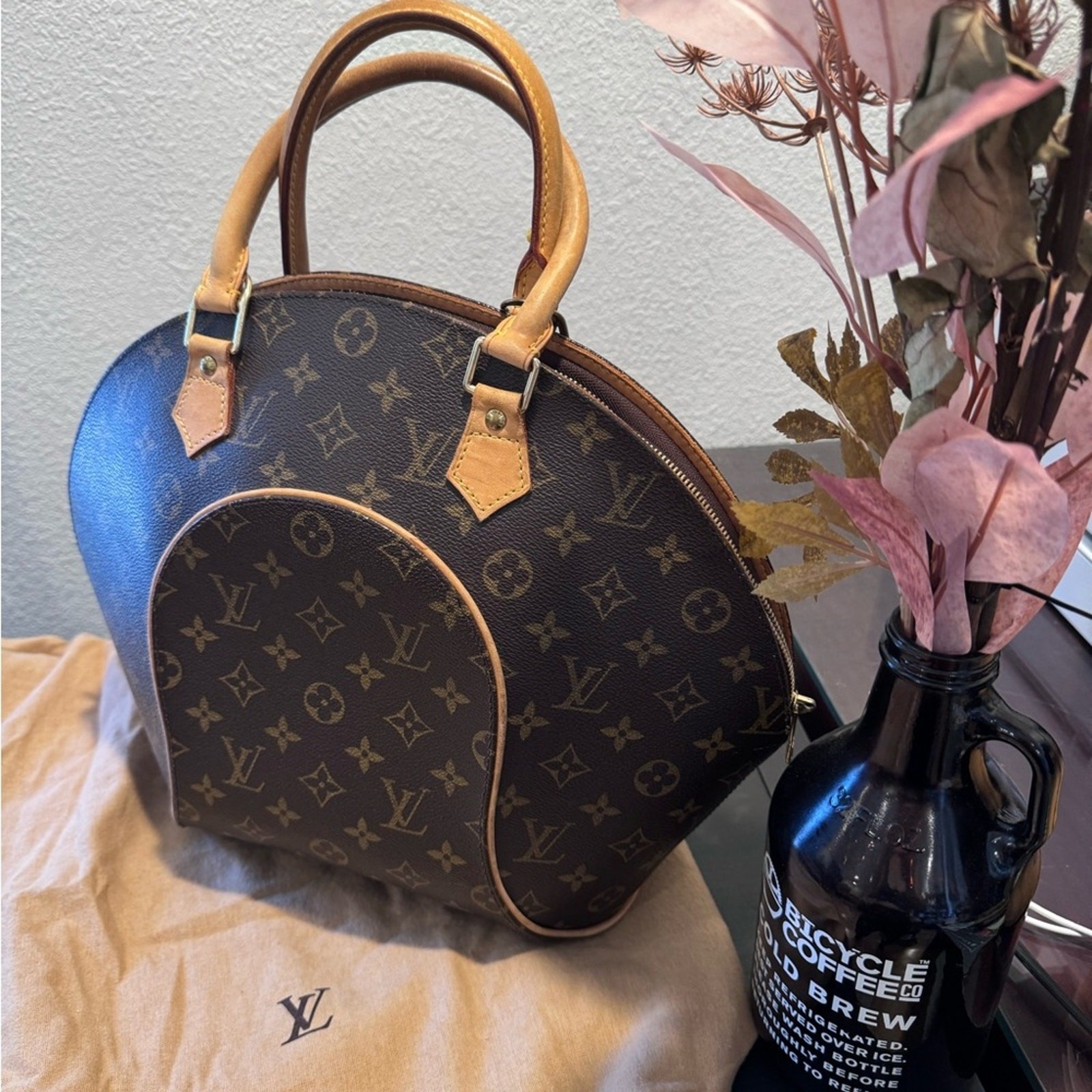 Louis Vuitton Ellipse GM Monogram Canvas Vintage Bag 2006 France Rare